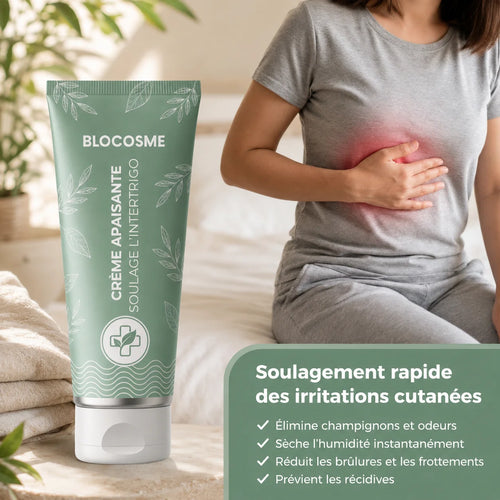 Crème Apaisante Anti-Rougeurs – Intertrigo & Plis 🌿